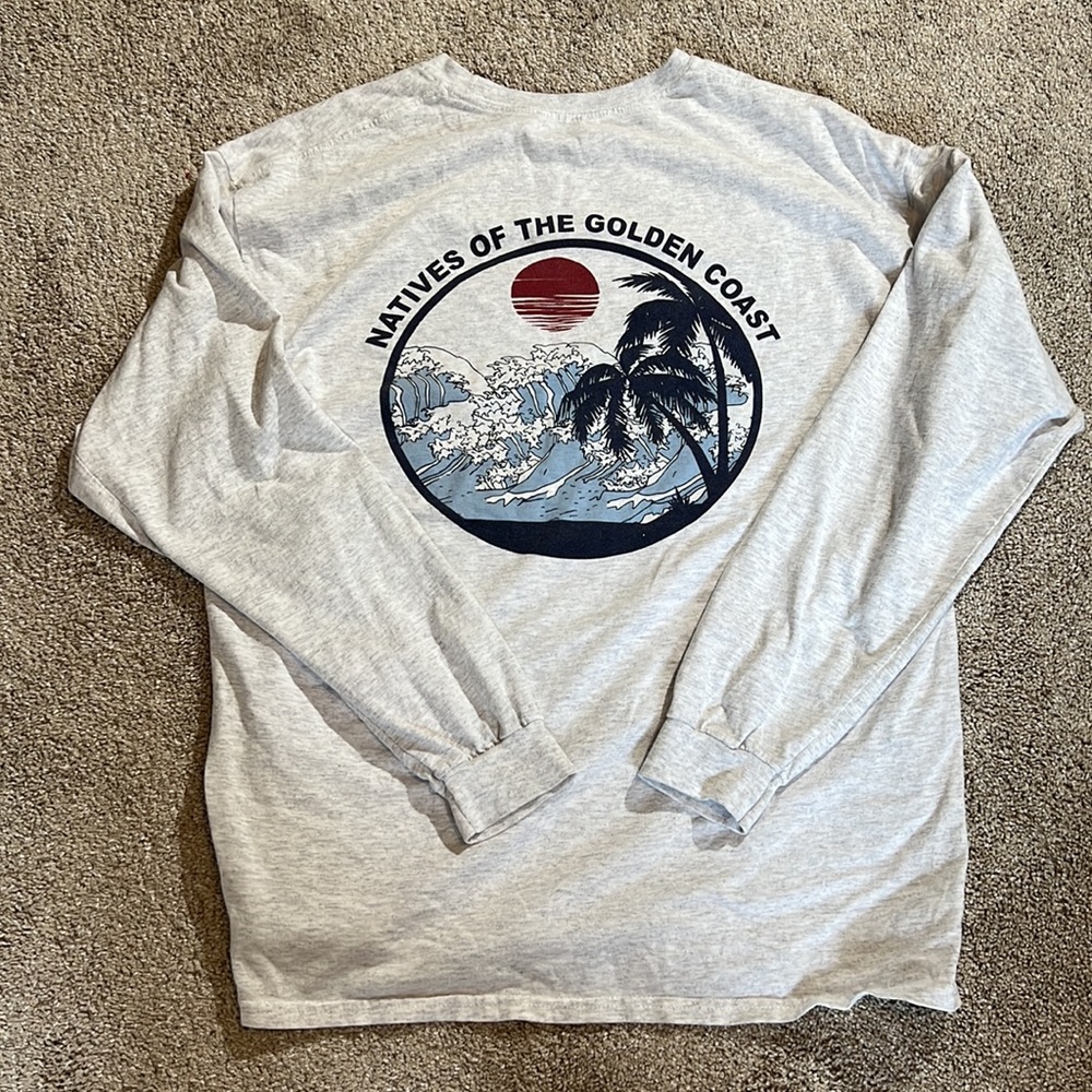 John Galt Long Sleeve Golden Coast Graphic Tee
